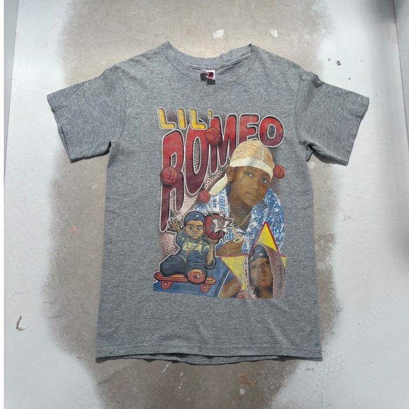 Fruit of the Loom Other - Vintage 90s Lil Romeo My Baby Rap Tee Hip Hop T-Shirt Master P Grey Small
